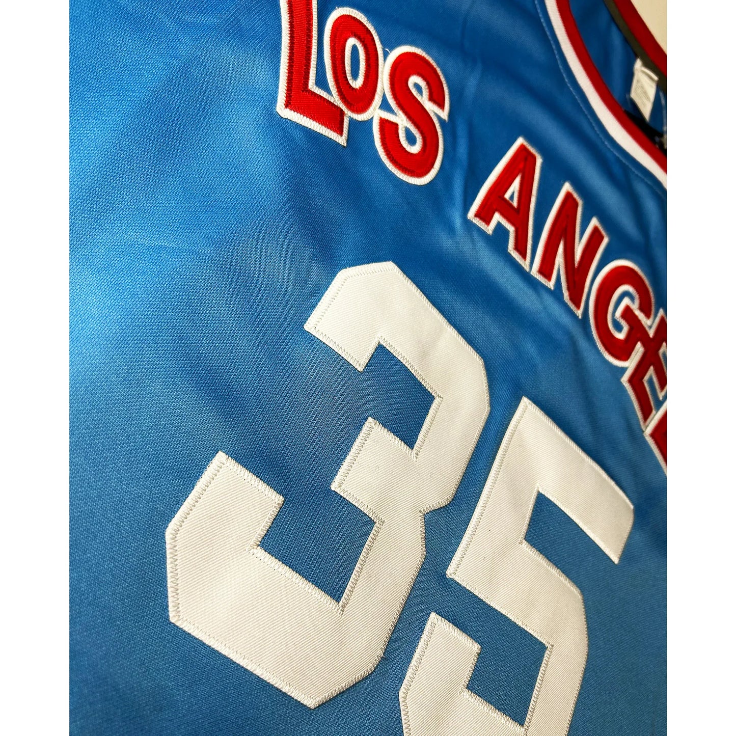 Blue Los Angeles Stars ABA Jersey with number 35 for basketball fans