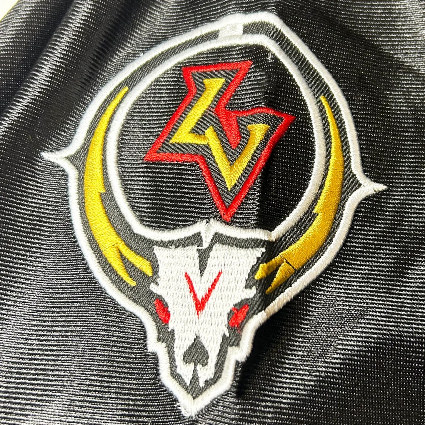 Las Vegas Outlaws XFL Jersey close-up logo Royal Retros