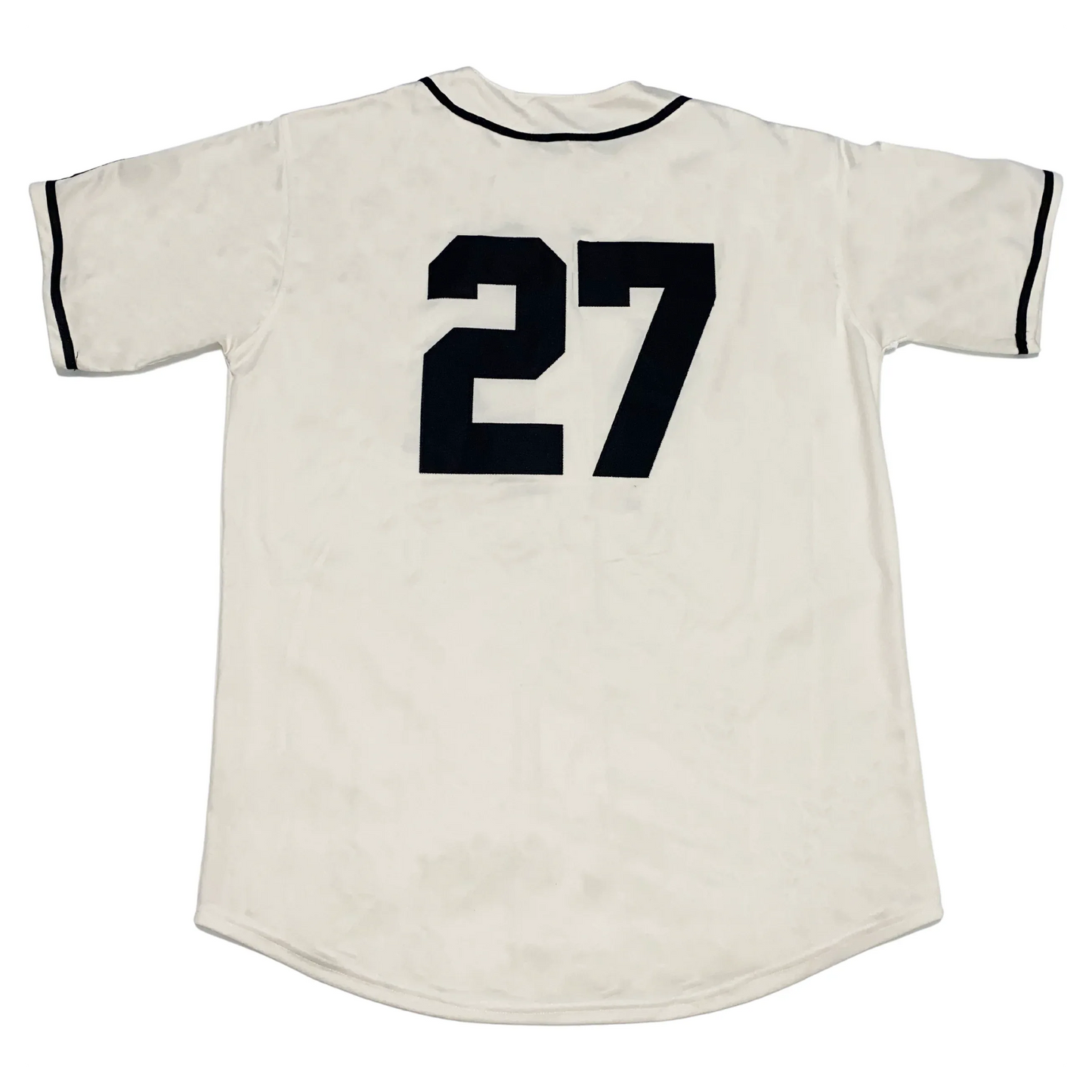 White Miami Giants NLB Jersey featuring number 27 for sports enthusiasts
