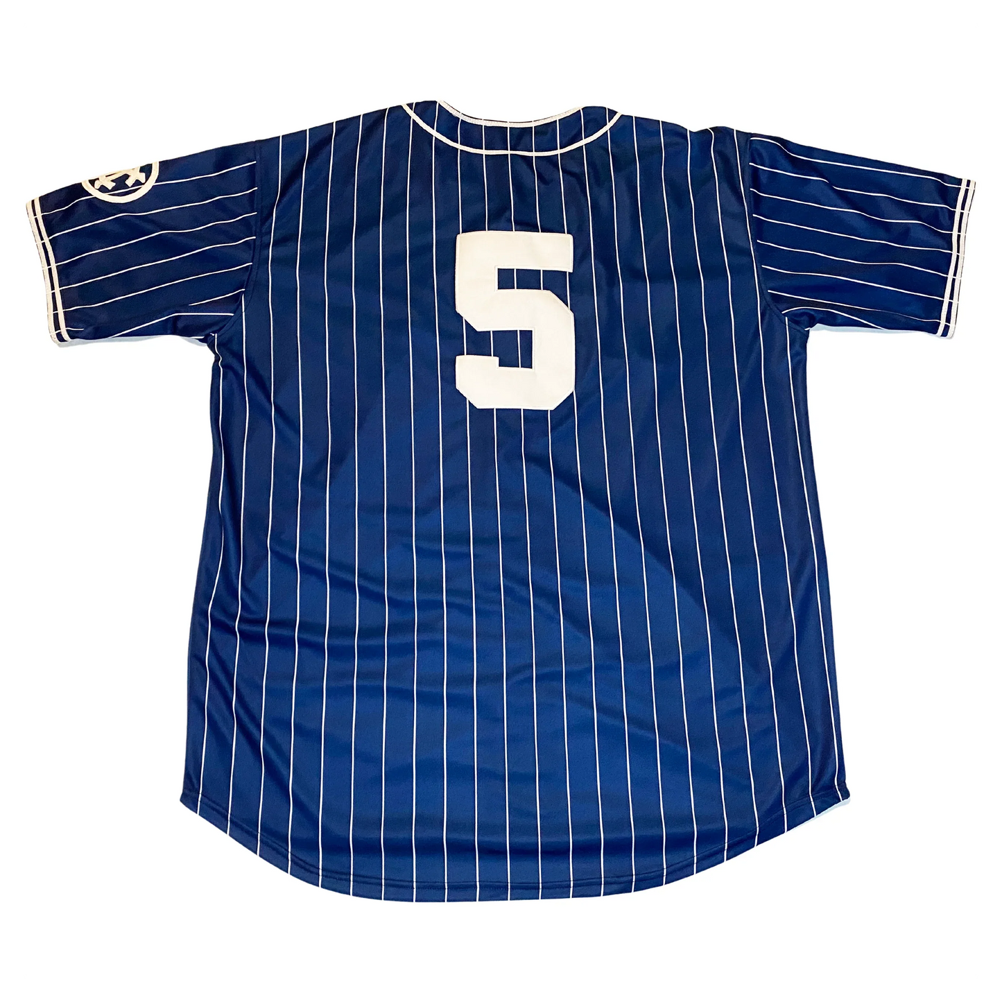 Monarchs NLB Jersey #5 blue with white pinstripes Royal Retros