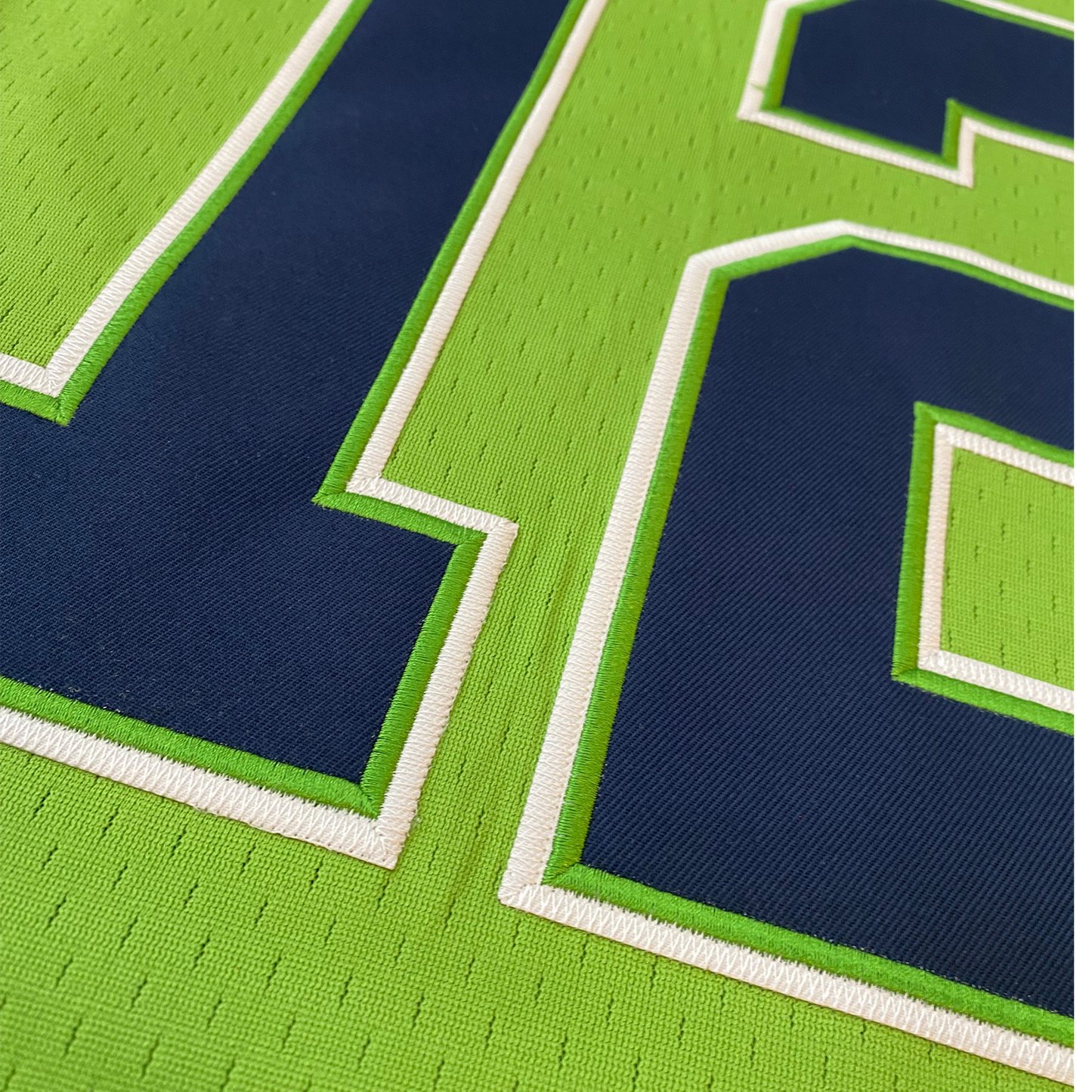 Orlando Thunder WLAF Jersey green close-up #12 Royal Retros