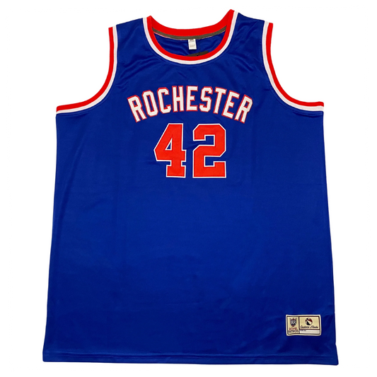 Rochester Royals Jersey blue front #42 Royal Retros