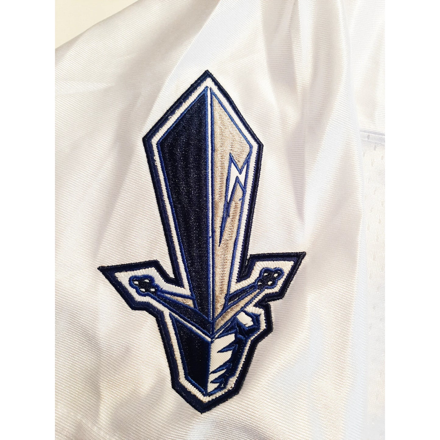 Scottish Claymores Jersey white close-up logo Royal Retros