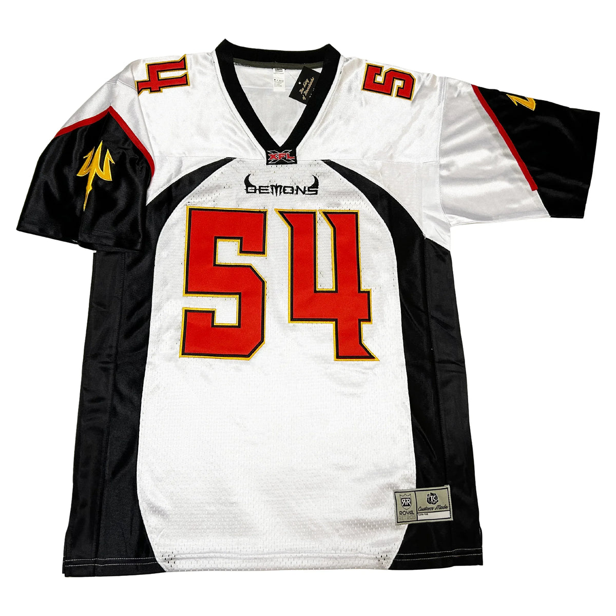 San Francisco Demons XFL Jersey white with black trim #54