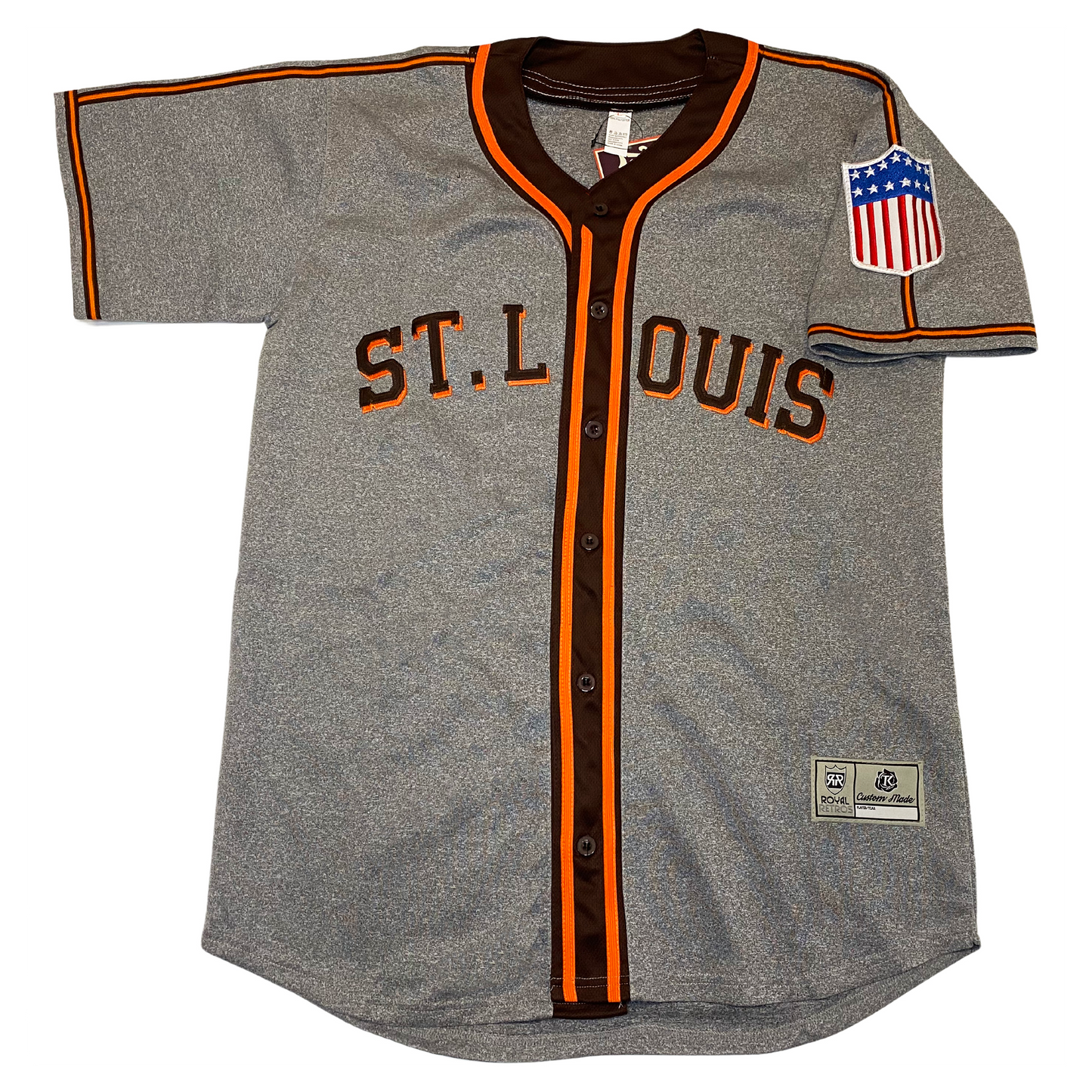 1944 St Louis Browns Jersey - Small / Gray - Jerseys