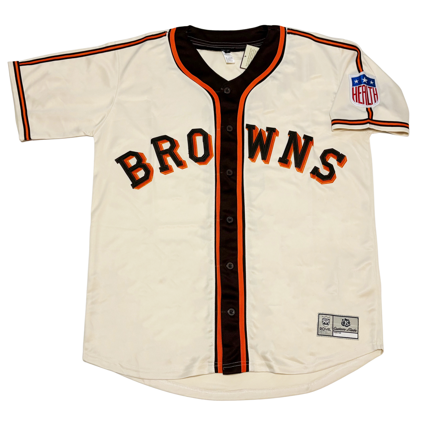 1944 St Louis Browns Jersey - Small / Cream - Jerseys