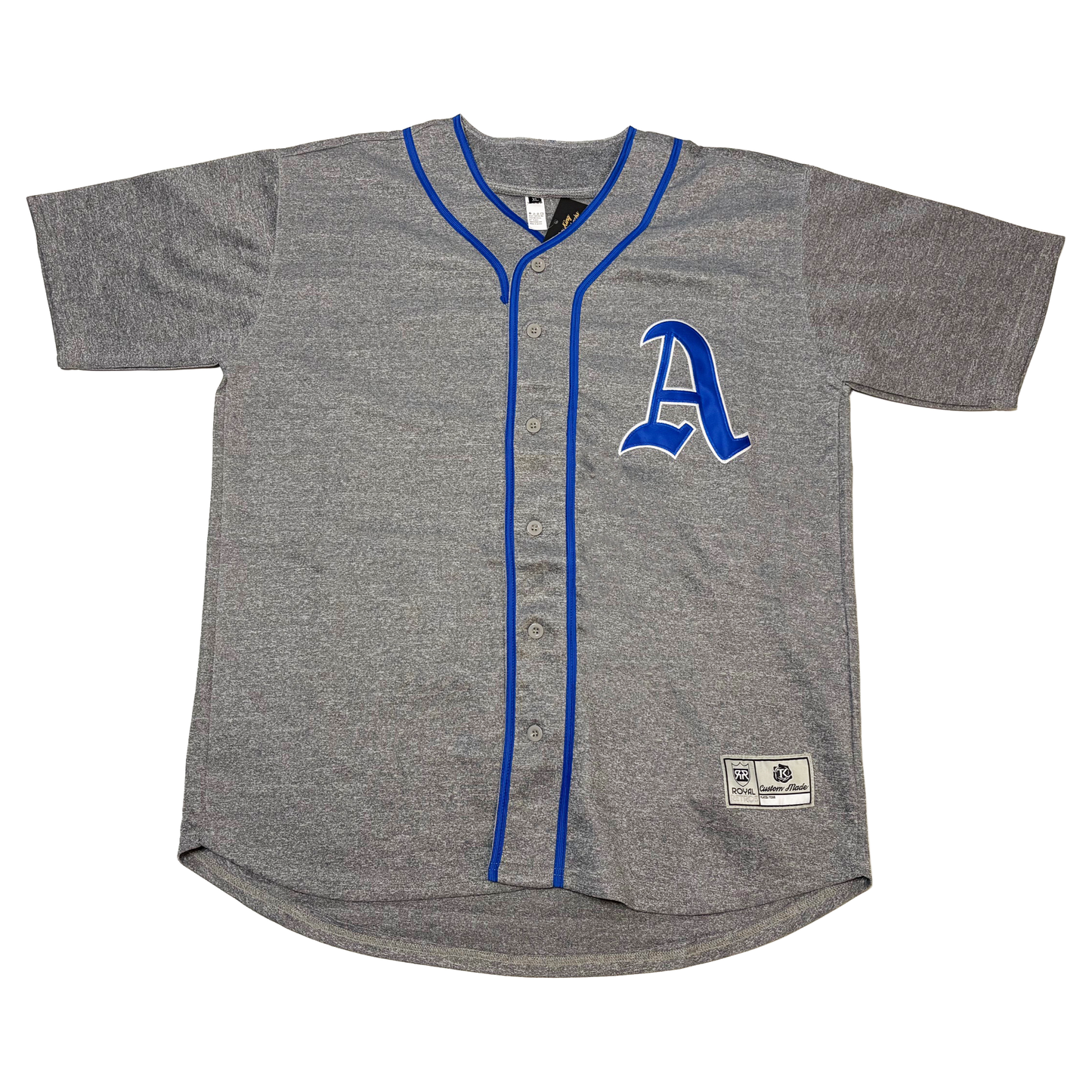 Classic A Baseball Jersey - Small / Gray (Royal) - Jerseys