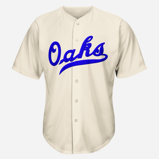 1950 Oakland Oaks Baseball Jersey - Small / Cream - Jerseys
