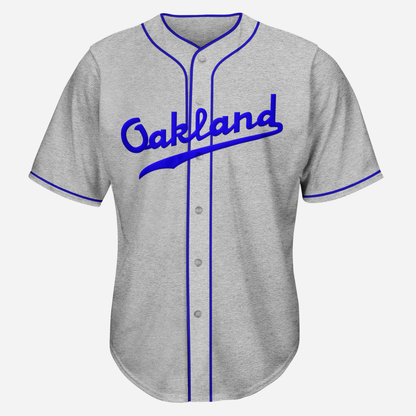 1950 Oakland Oaks Baseball Jersey - Small / Gray - Jerseys