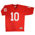 Blue Men Football Jersey - Red