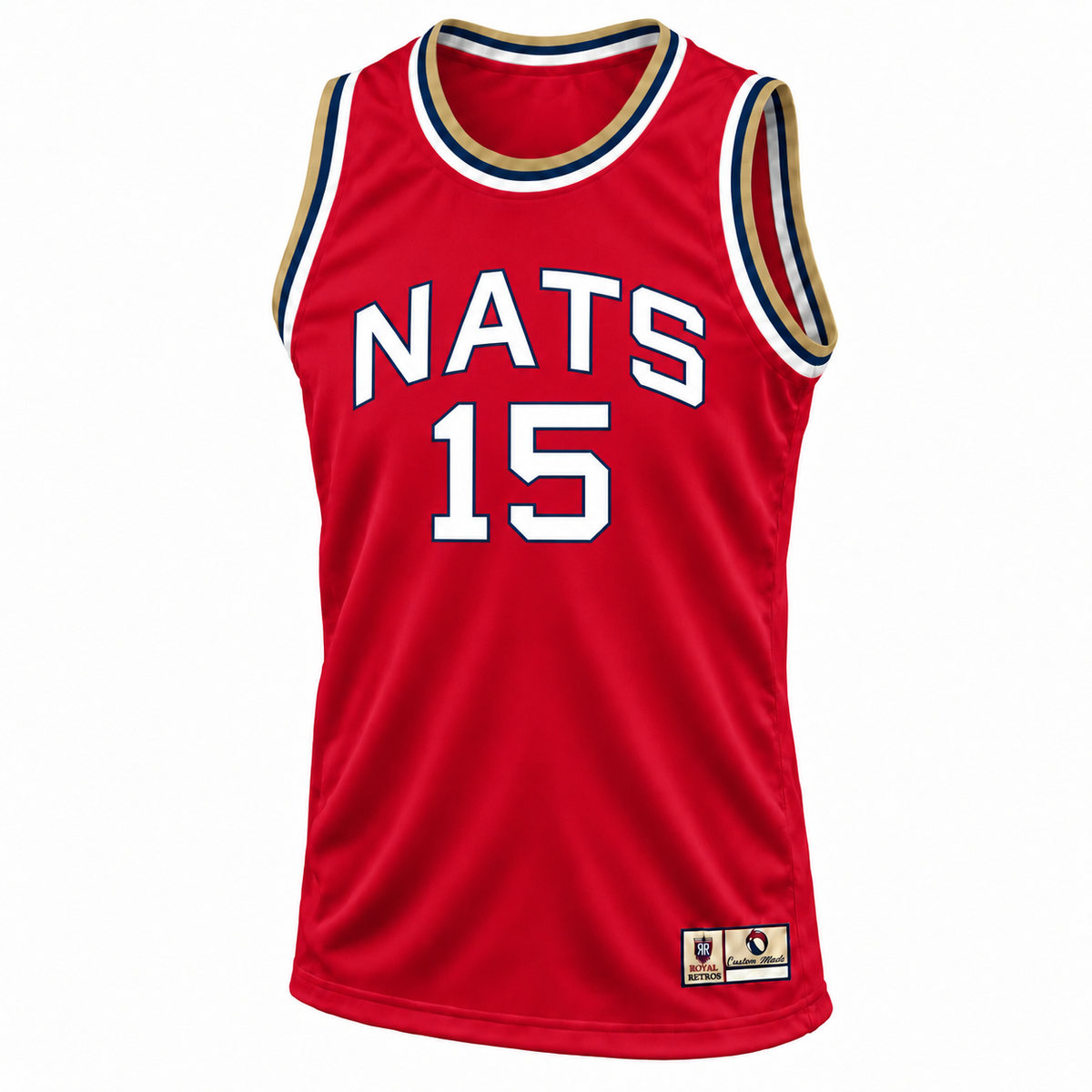 1961 Syracuse Nationals Jersey – Red Front – Number 15 – Royal Retros