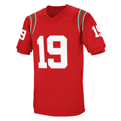 1968 Montreal Alouettes Jersey red with white numerals #19