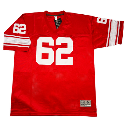 1970 Calgary Stampeders jersey red with white #62 Royal Retros