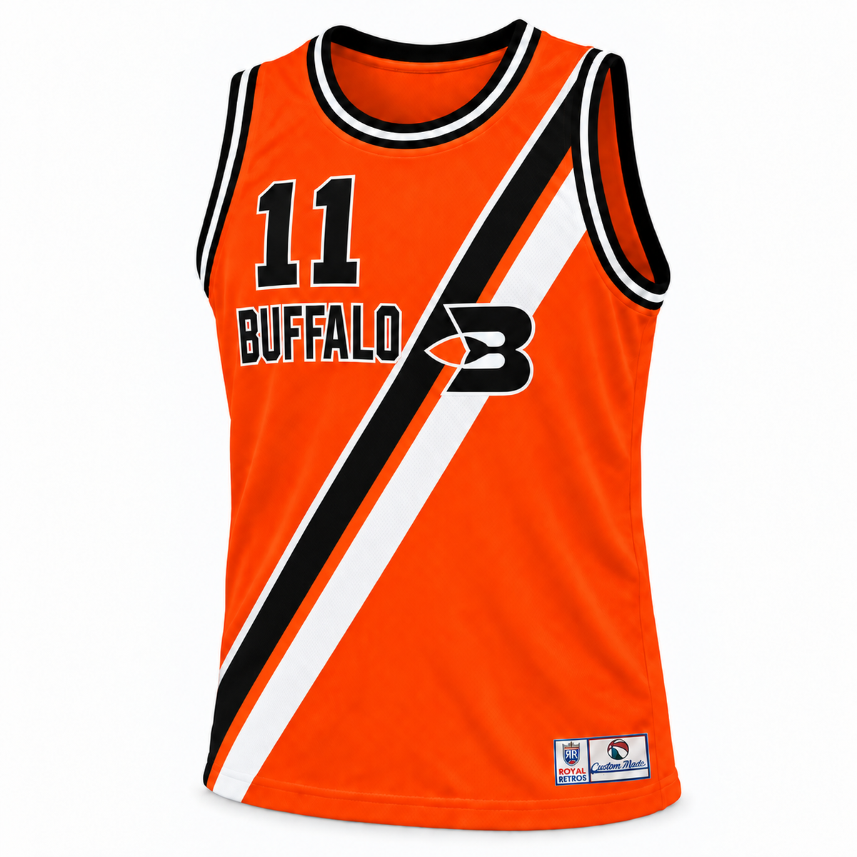 1971 Buffalo Braves Orange — Front (#11)