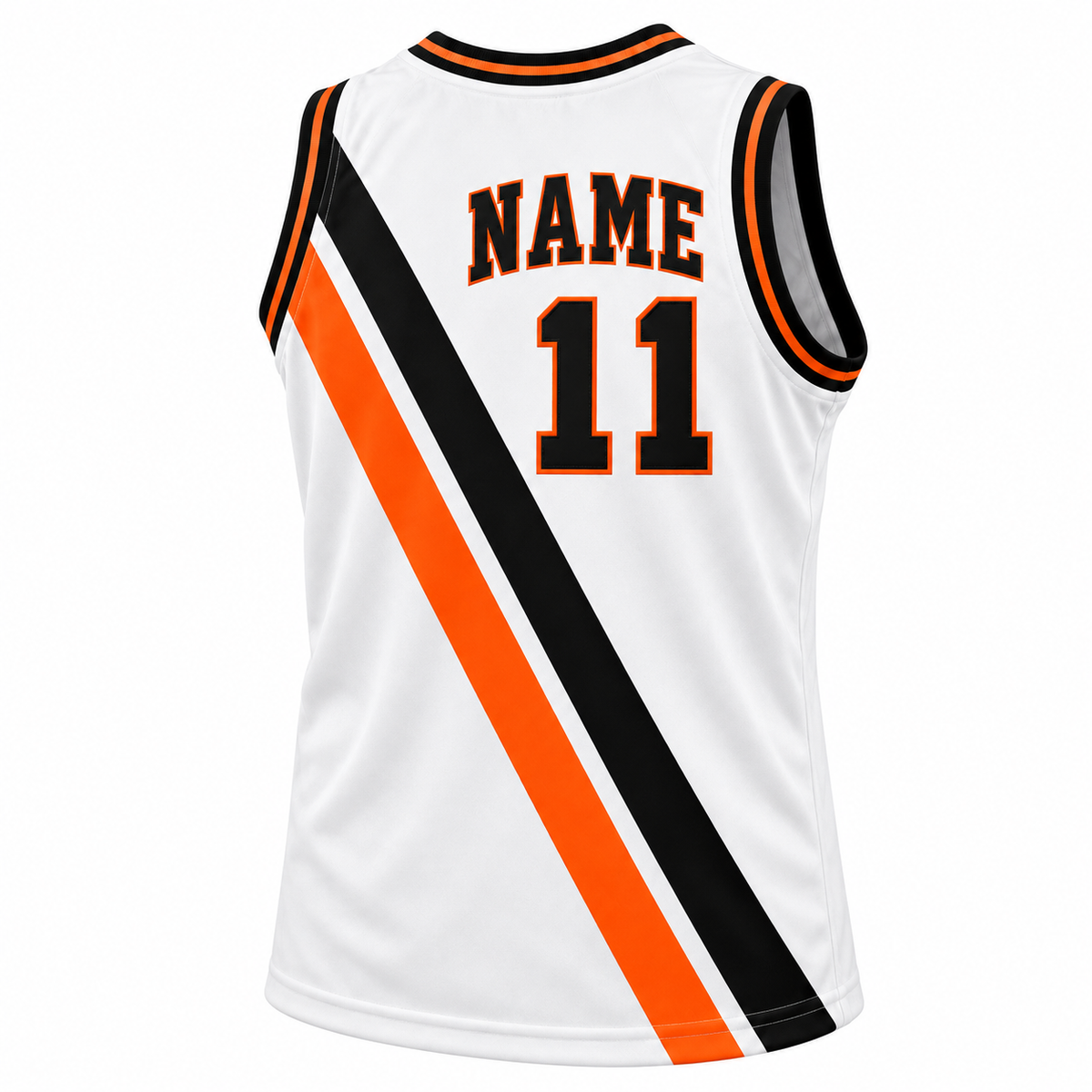 1971 Buffalo Braves White — Back (NAME, #11)