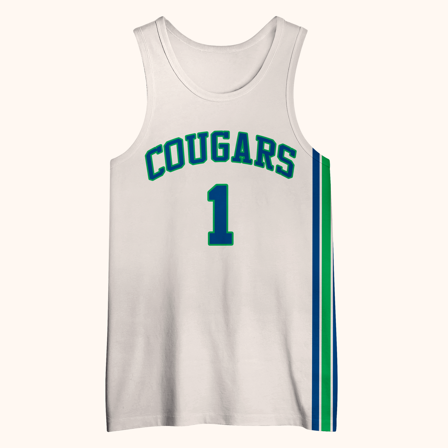White Carolina Cougars jersey featuring Larry Brown style for Houston Mavericks fans