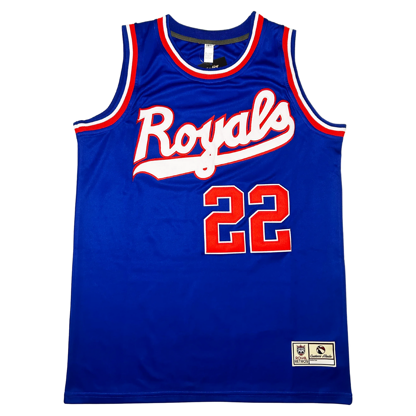 1971 Cincinnati Royals blue jersey with Royals script chest — Royal Retros