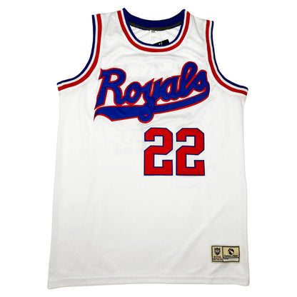 1971 Cincinnati Royals white jersey with Royals script chest — Royal Retros