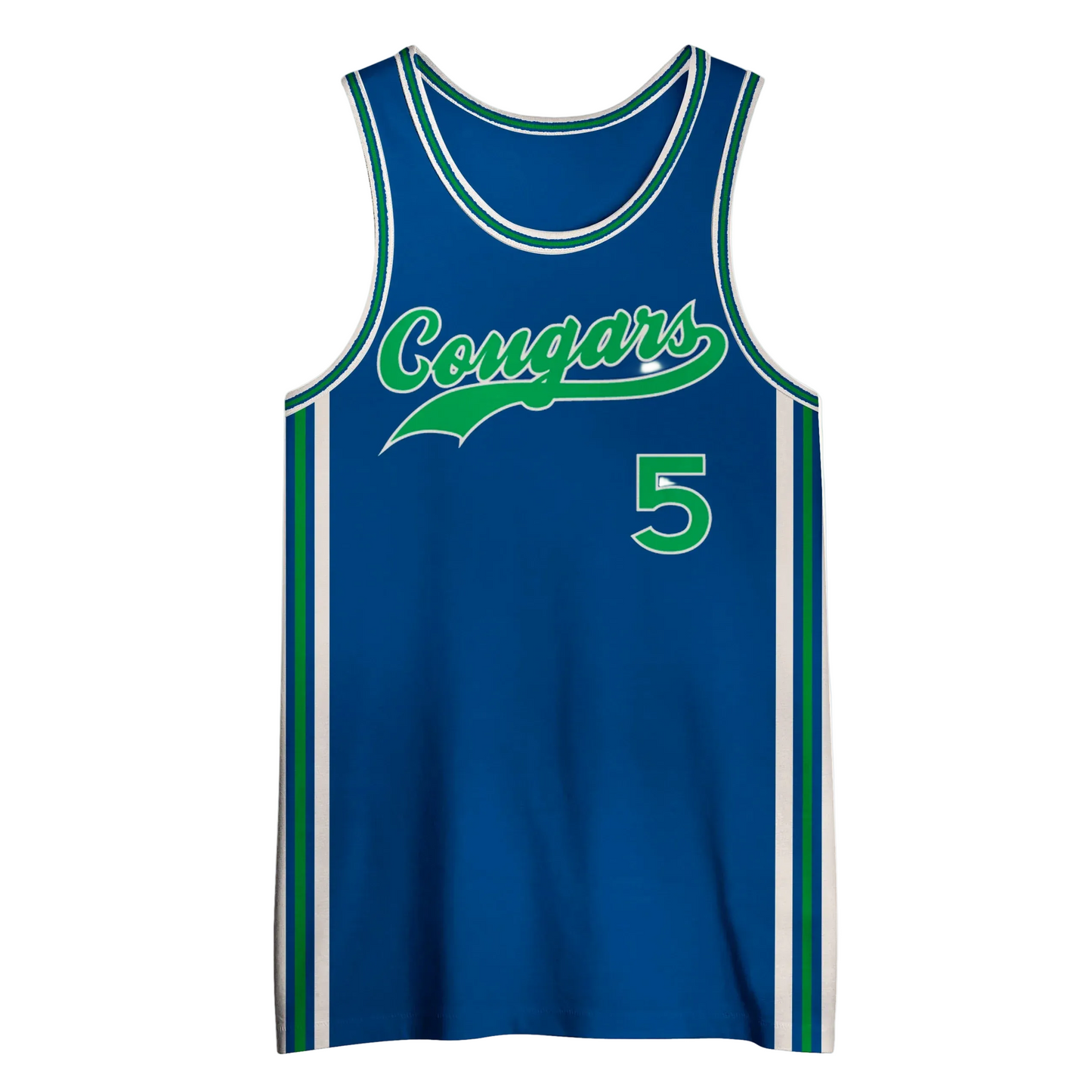 1974 Carolina Cougars blue ABA jersey — Royal Retros