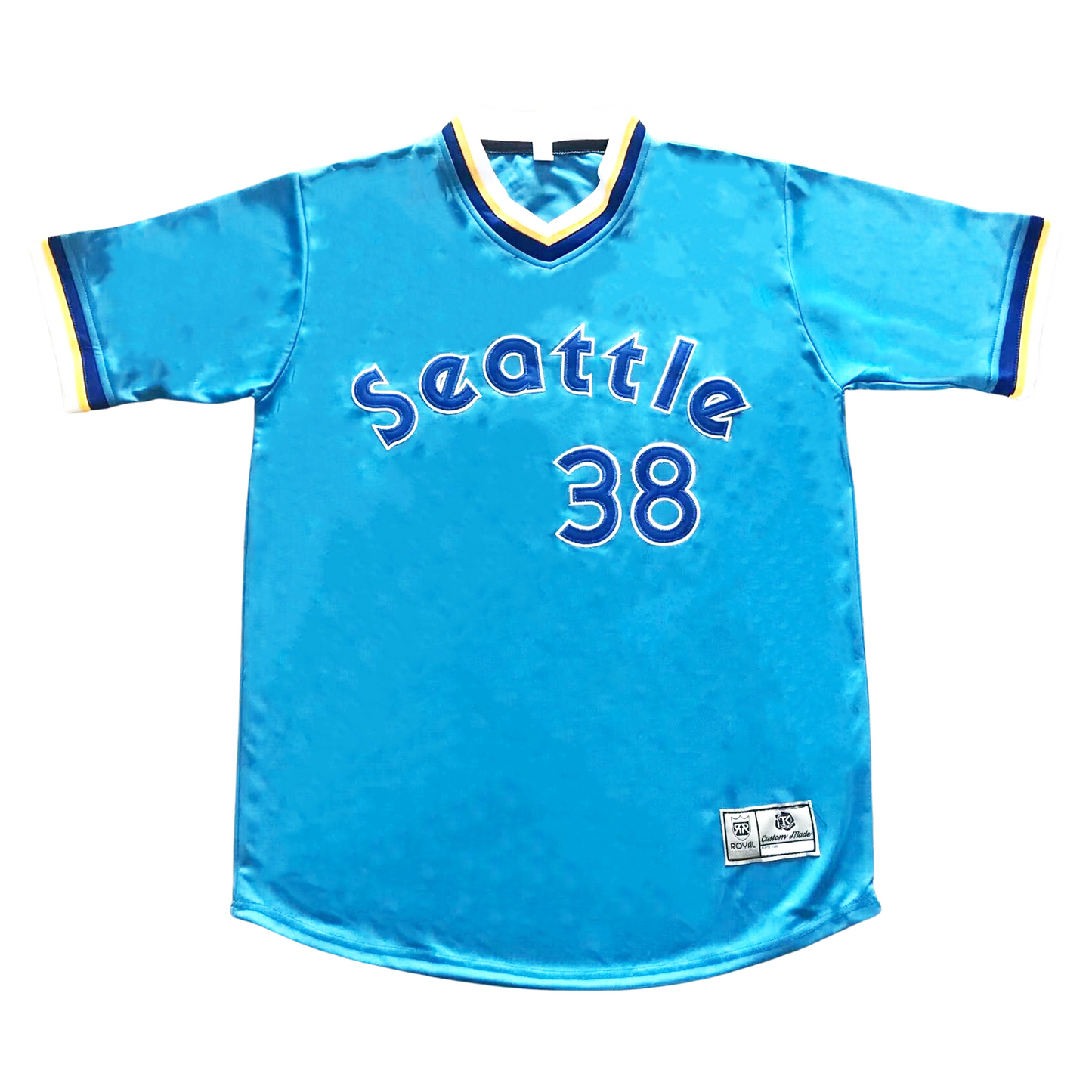 Seattle Baseball Jersey - Blue - 4XL - Royal Retros
