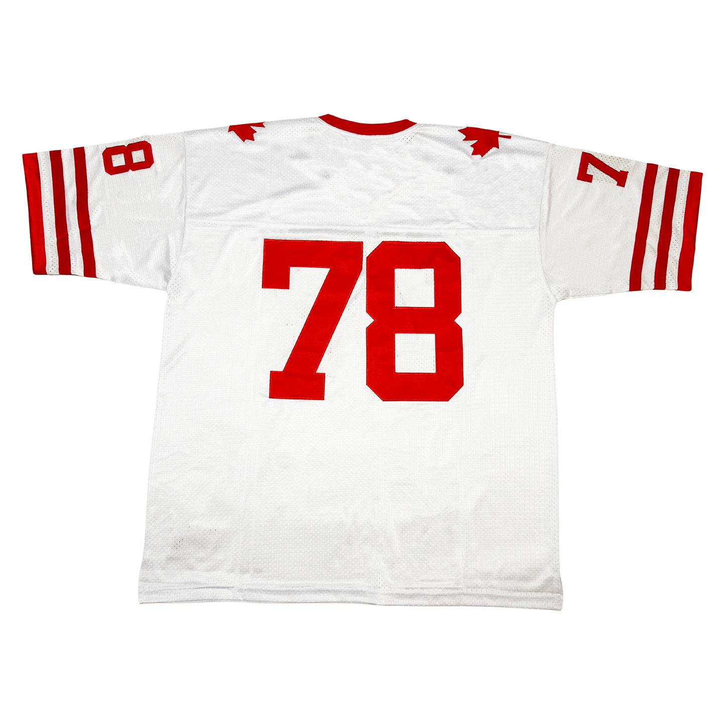 Team Canada CanAm Jersey #78 back white Royal Retros