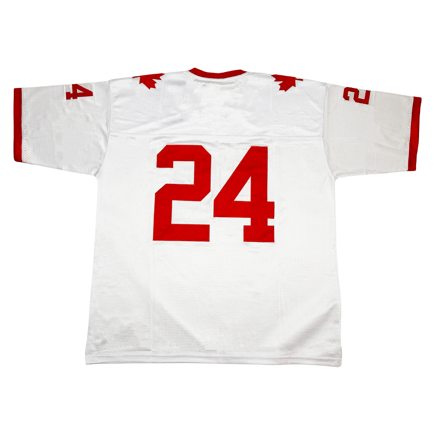 Team Canada CanAm Jersey #24 back white Royal Retros