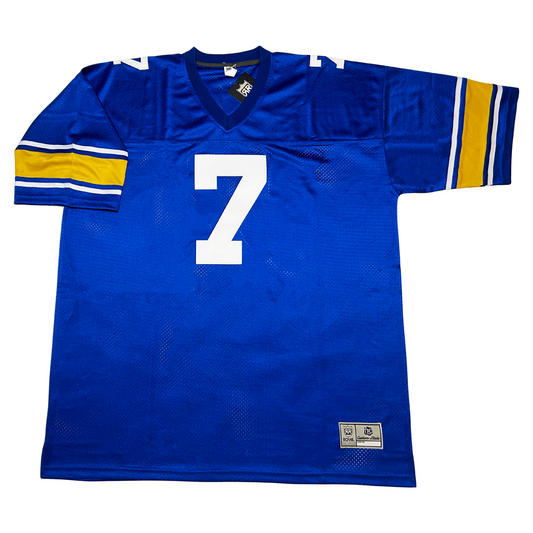 1970s winnipeg blue bombers throwback jersey blue with white #7 Royal Retros