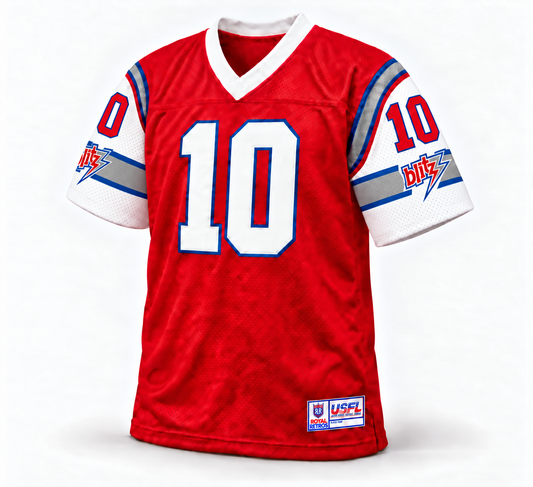 1984 Chicago Blitz USFL jersey — red front