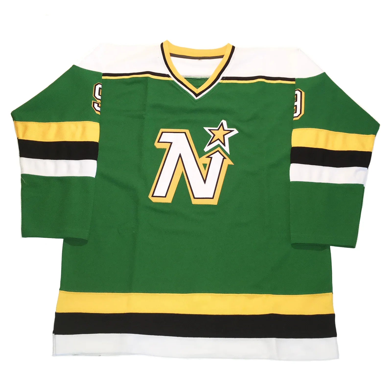 1990s Minnesota North Stars green jersey with N-star crest — Royal Retros