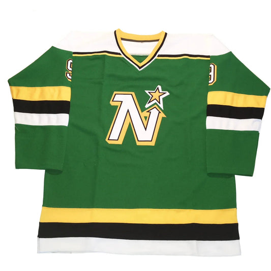 1990s Minnesota North Stars green jersey with N-star crest — Royal Retros