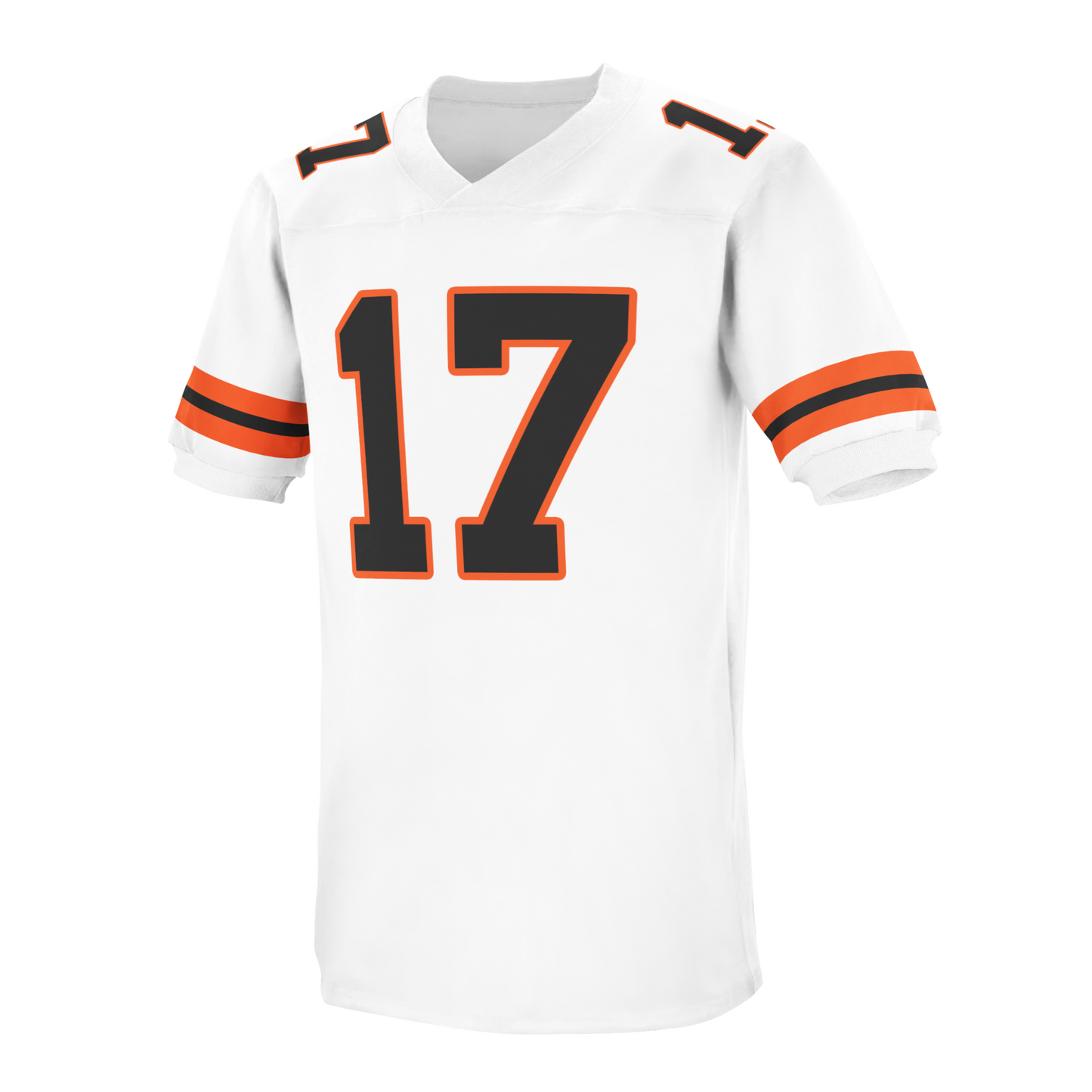 White Albany Firebirds Throwback Jersey featuring black number 17