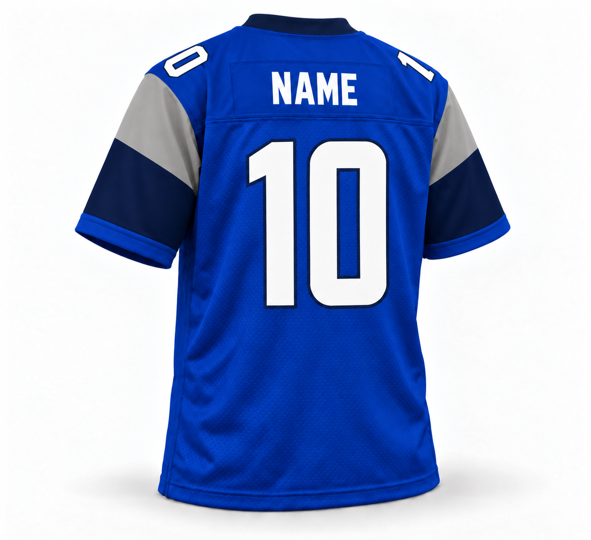 2020 St. Louis Battlehawks blue jersey back number 10 with white NAME