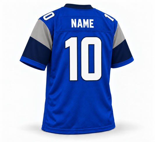 2020 St. Louis Battlehawks blue jersey back number 10 with white NAME