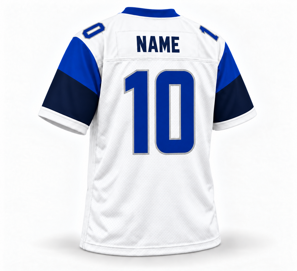 2020 St. Louis Battlehawks white jersey back number 10 with navy NAME