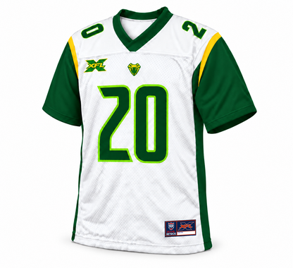 2020 Tampa Bay Vipers white jersey front number 20 studio mockup