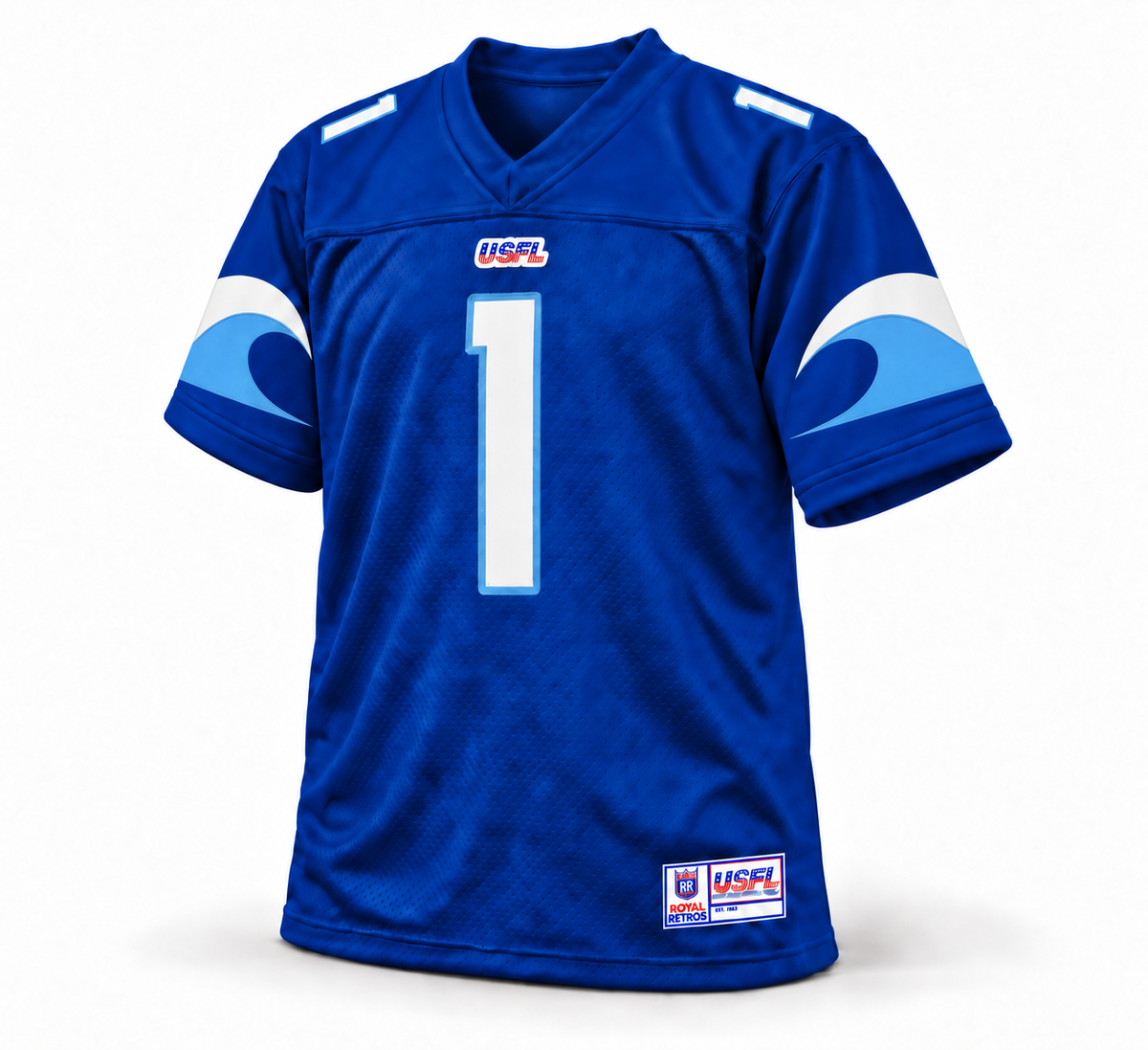 2022-23 New Orleans Breakers USFL Jersey - Blue - Front