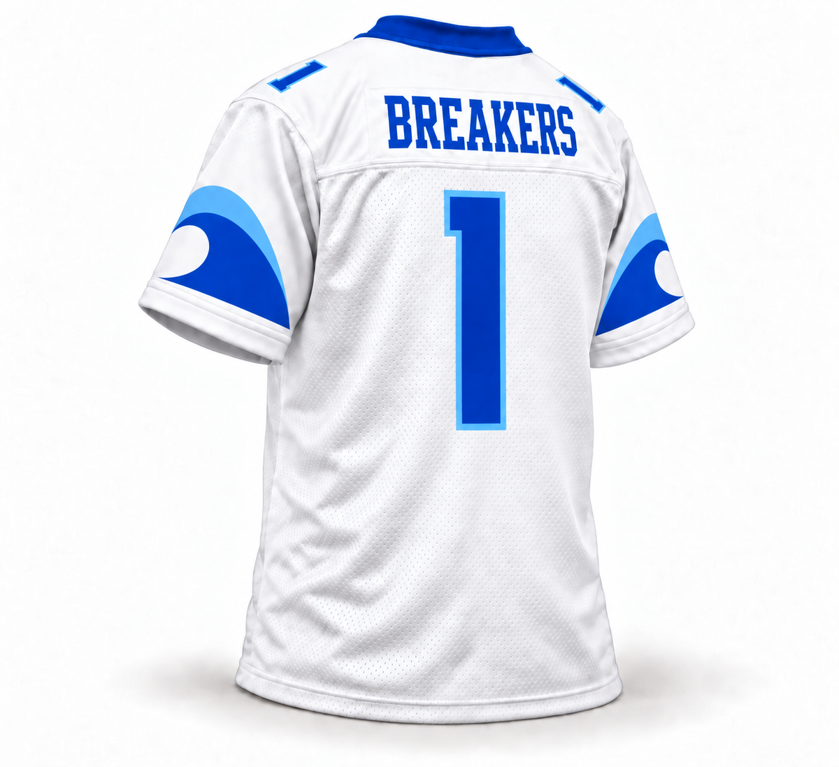 2022-23 New Orleans Breakers USFL Jersey - White - Back
