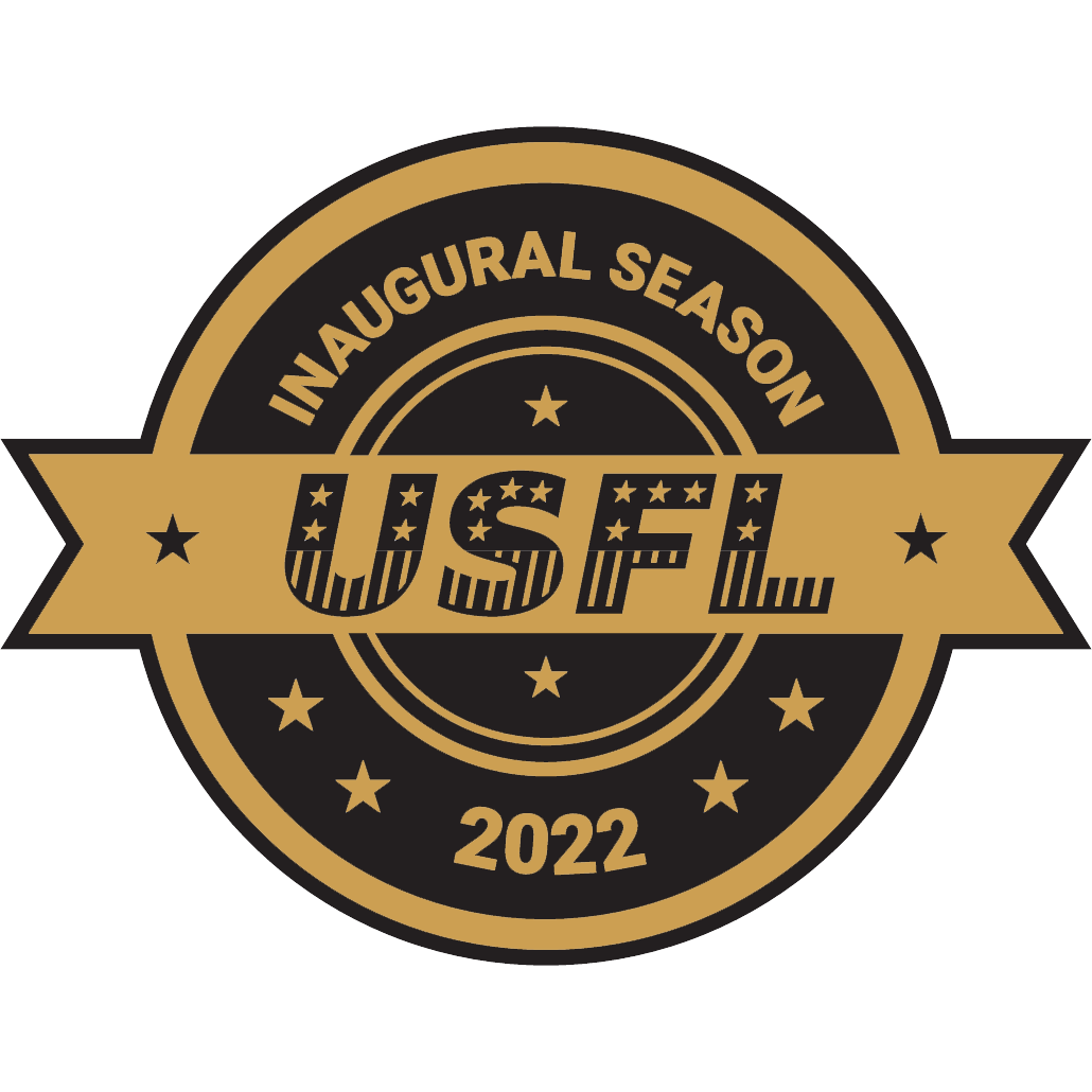 USFL Inaugural Season Patch For Jersey - 2022 - Embroidered Patches