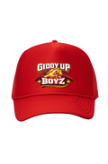 Giddy Up Boyz Foam Trucker Cap - Red/ Red