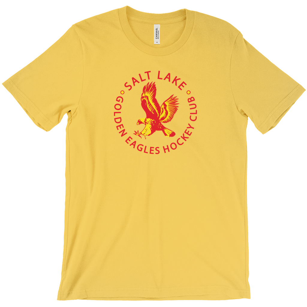 Salt Lake Golden Eagles Hockey Club T-Shirt yellow Royal Retros
