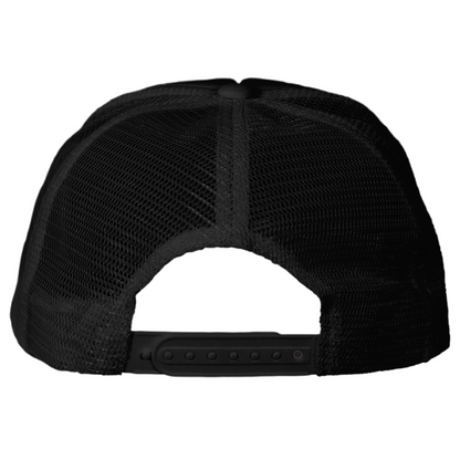 Vancouver Voodoo Foam Trucker Hat - Black/Black / one size - Back- Hats