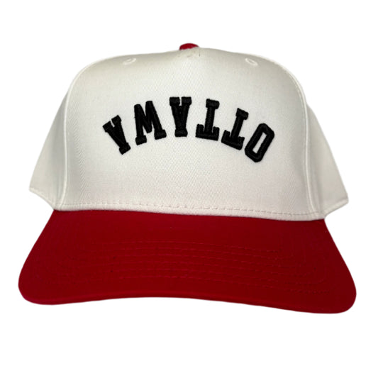 Ottawa Upside Down Baseball Cap - Red/White / One Size - Hats