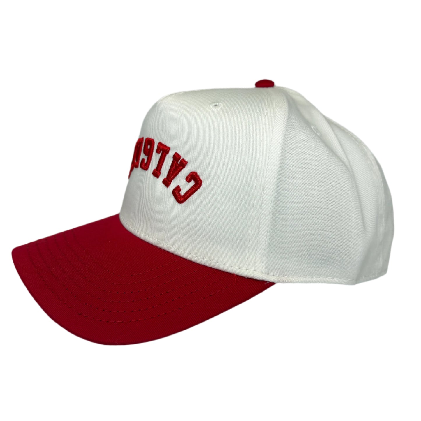Calgary Upside Down Baseball Cap - Red/White / One Size - Hats