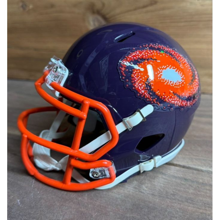 Frankfurt Galaxy Mini Helmet purple with orange galaxy Royal Retros