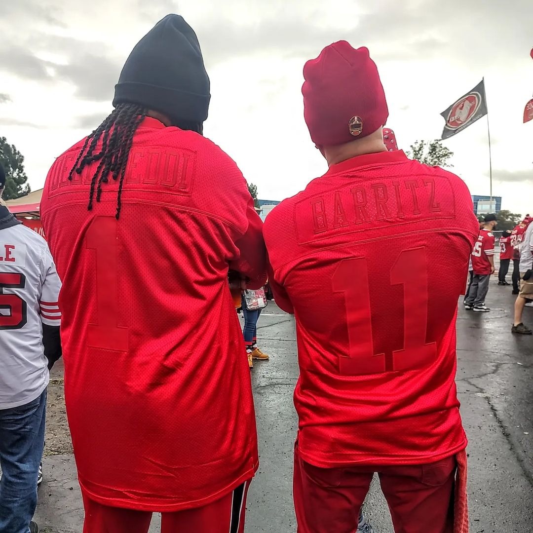 Dell Feddi and Barritz Red Out Jersey back Royal Retros