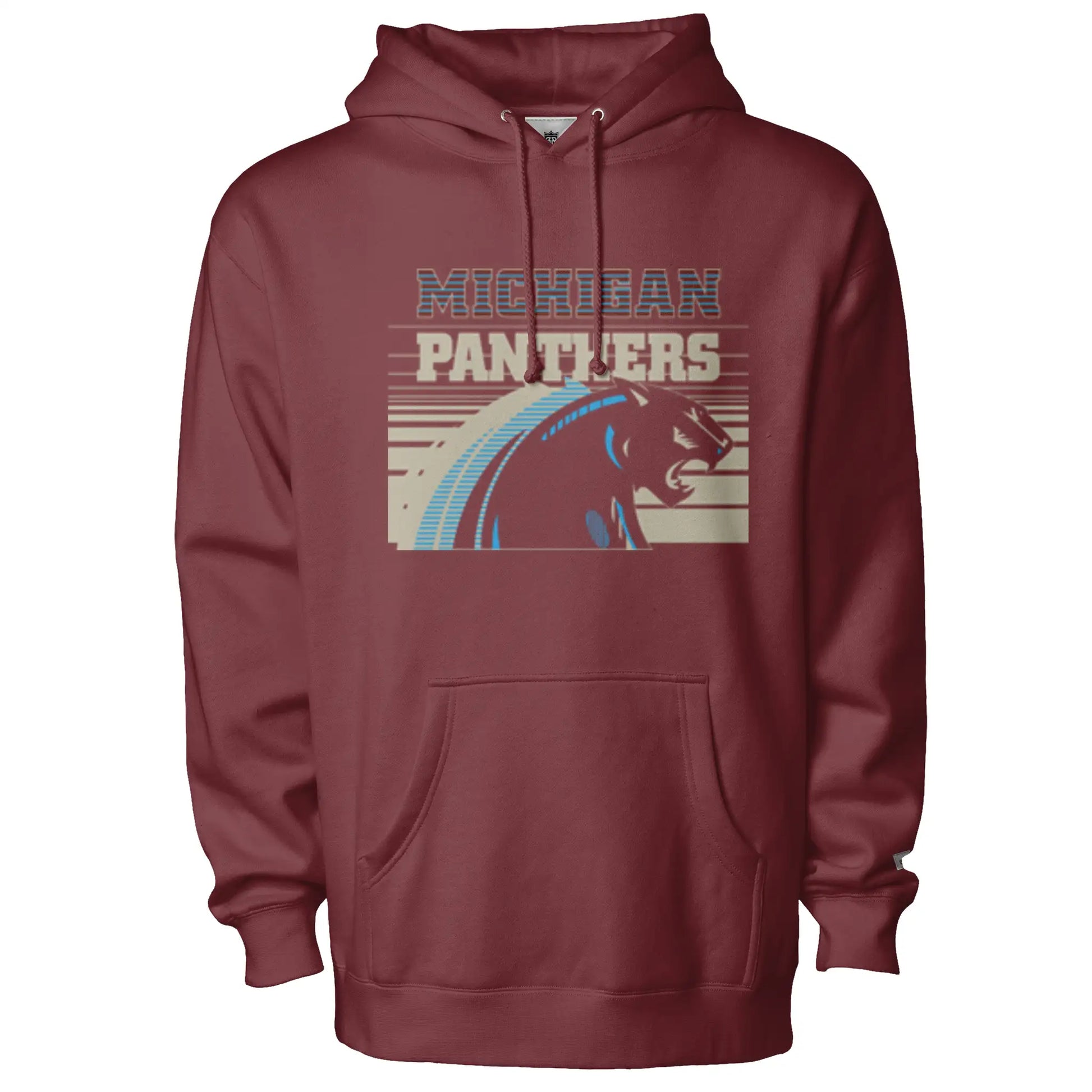 Michigan Panthers Throwback Hoodie Maroon / S Sweatshirts