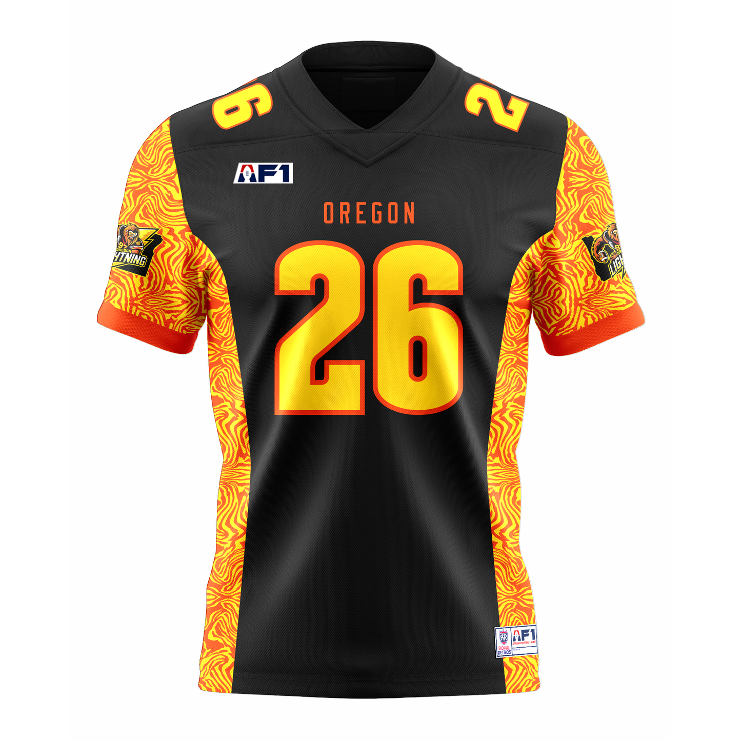 Custom 2026 Oregon Lightning AF1 Jersey