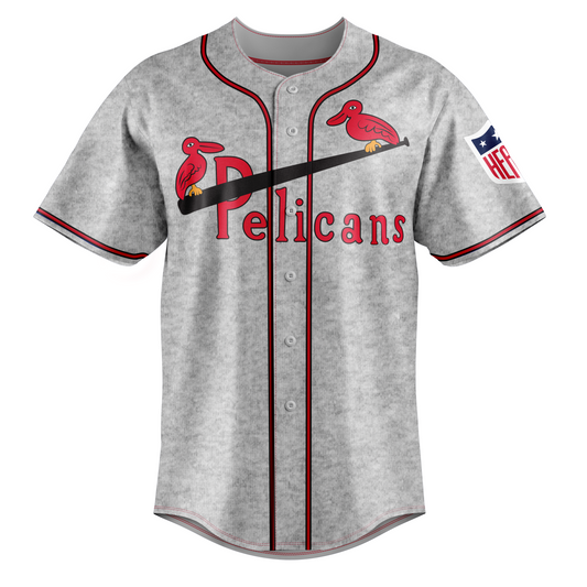 1942 New Orleans Pelicans Baseball Jersey - Small / Gray - Jerseys