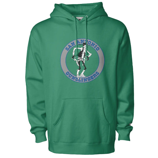 San Antonio Gunslingers Hoodie - Kelly Green / S - Sweatshirts