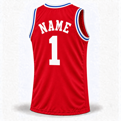 1974 ABA All-Star Jersey — Red West back, NAME and number 1.
